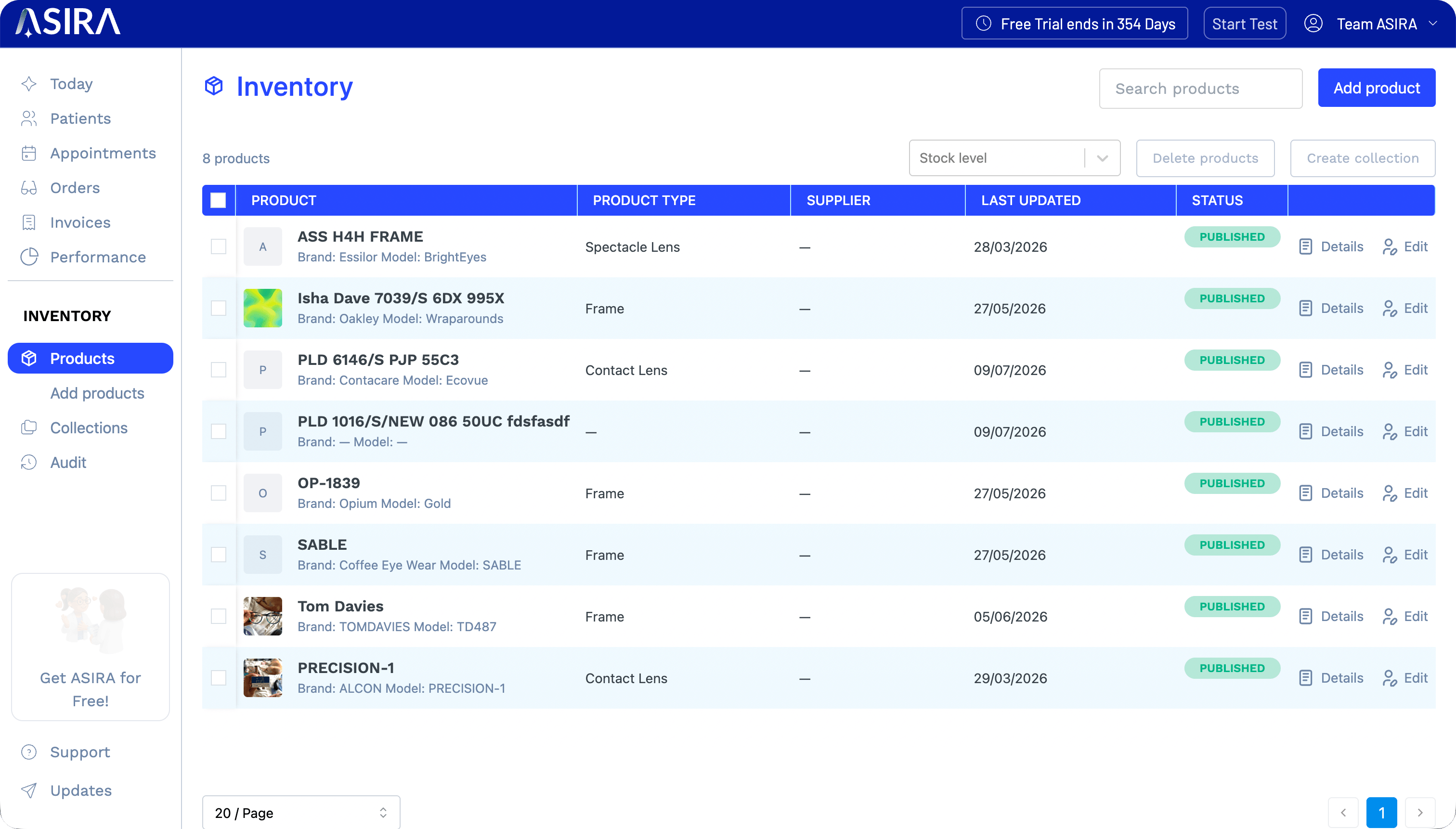 ASIRA has everything you need to manage your inventory