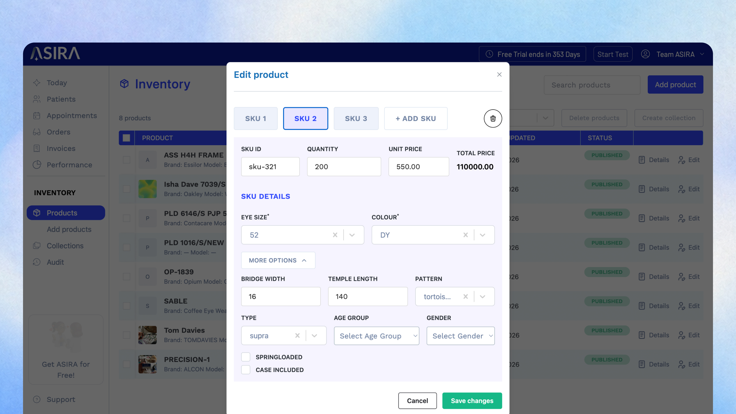 Asira | Instantly find products with search and filters.